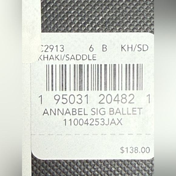 COACH ANNABEL SIG BALLET  KHAKI/SADDLE JACQUARD WOMEN’S SIZE 6 B US NEW - Picture 9 of 11